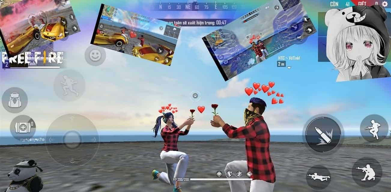 Ghép sticker free fire