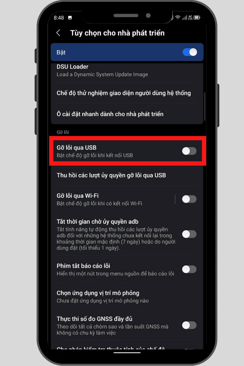 Gỡ lỗi USB