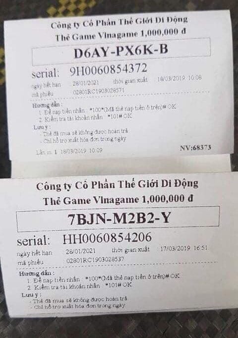 Gửi đến bạn hình ảnh thẻ zing 1 triệu mới nhất