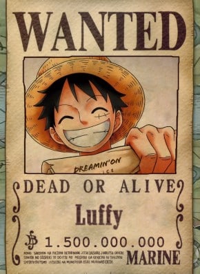 Hình Của Lệnh Truy Nã Luffy
