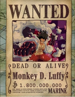 Hình Truy Nã Luffy Mũ Rơm