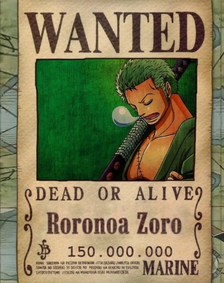 Hình Truy Nã Zoro Wano quốc