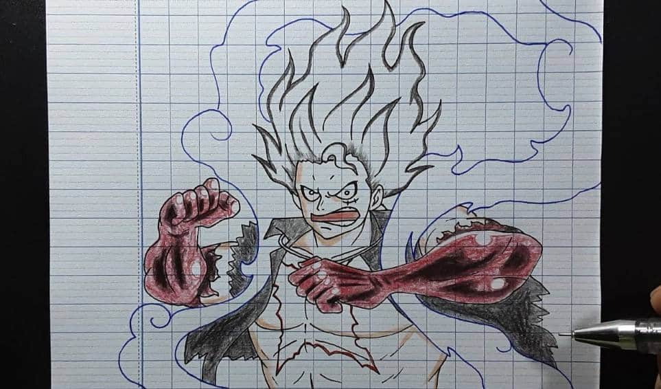 Hình Vẽ Luffy G4 Đơn Giản