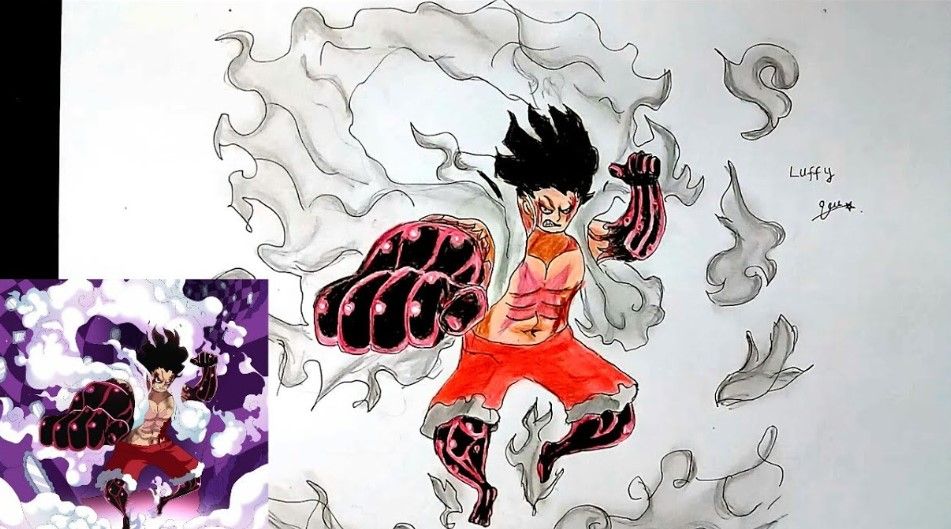 Hình Vẽ Luffy G4 Ngầu