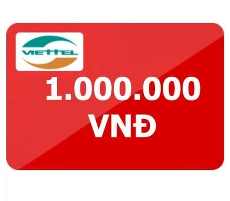 Hình ảnh thẻ cào viettel 1 triệu