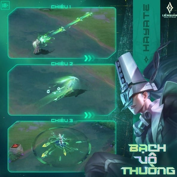 Hình skin Hayate Bạch Vô Thường