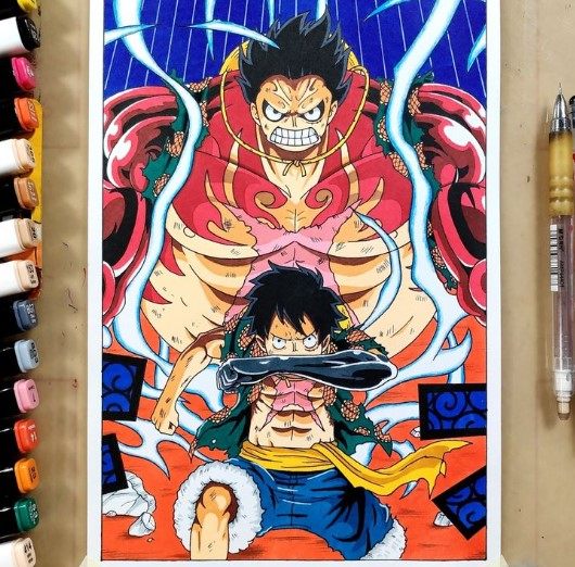 Luffy G4 Vẽ Có Màu Đẹp