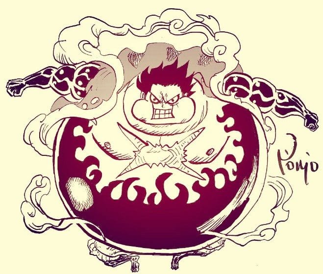 Luffy Gear 4 Tank Man Đẹp
