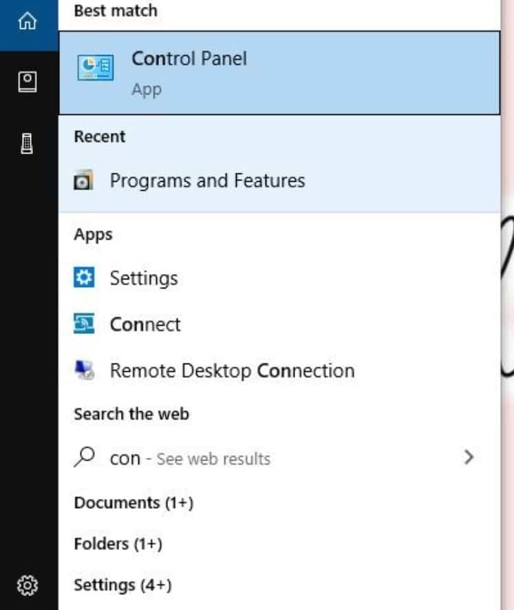 Mở Control Panel trên máy tính