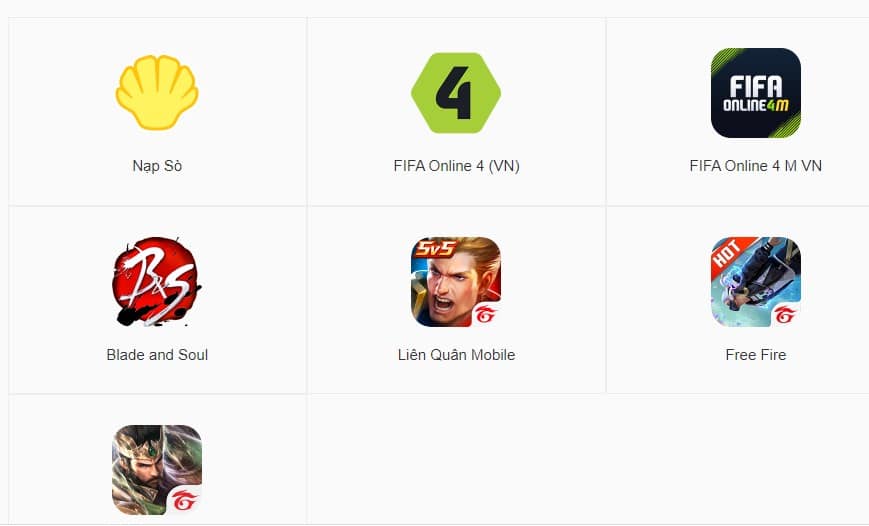 Napgarena.Vn Cung Cấp Cho Nhiều Game