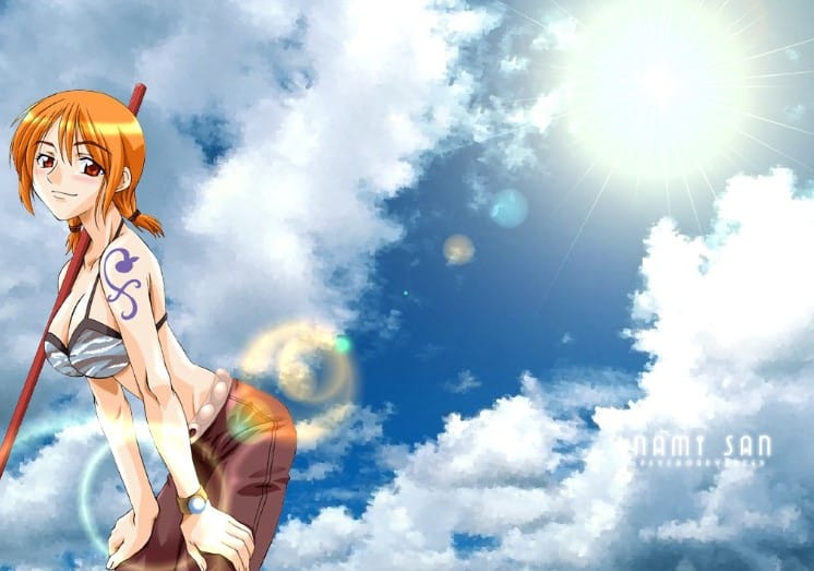 Nền Máy Tính One Piece Nami Dễ Thương