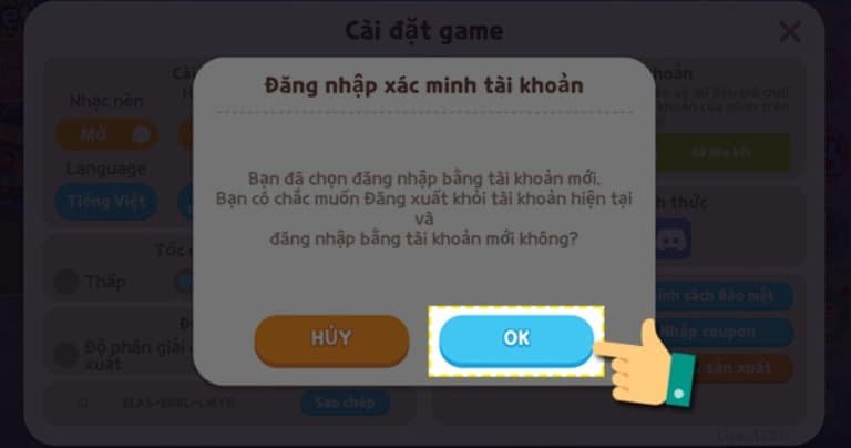 Nhấn chọn OK
