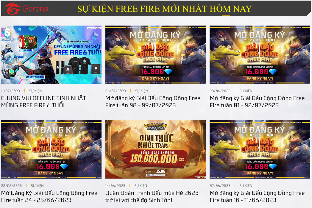 Su Kien FF Nhan Qua Mien Phi Su Kien Free Fire Garena