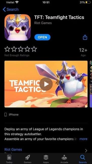 Tải game TFT Mobile