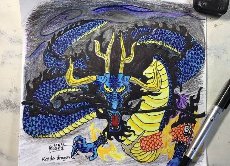 Tranh Kaido Hóa Rồng