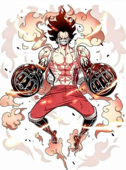 Tranh Luffy Gear 4