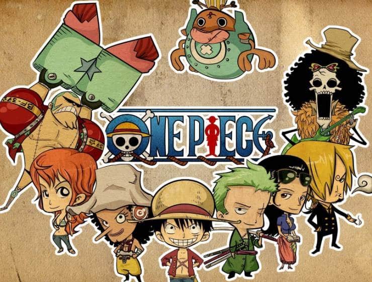 Tranh One Piece chibi