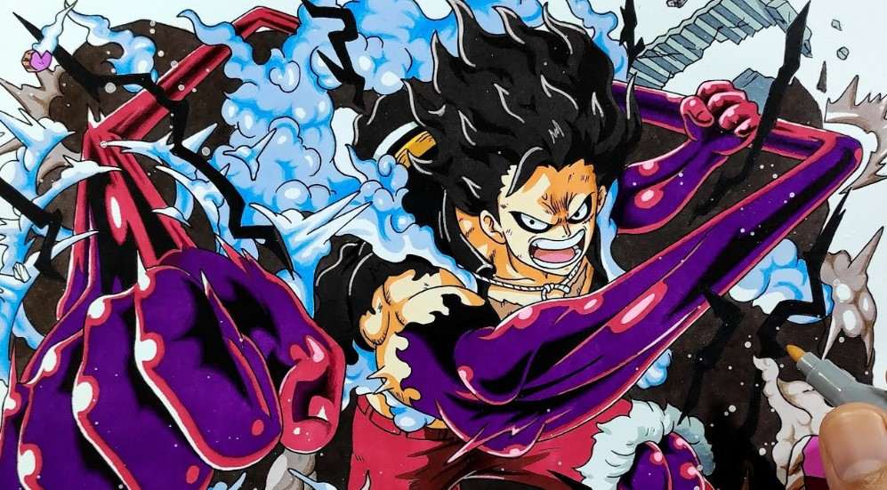 Tranh Vẽ Luffy G4 Cực Đẹp