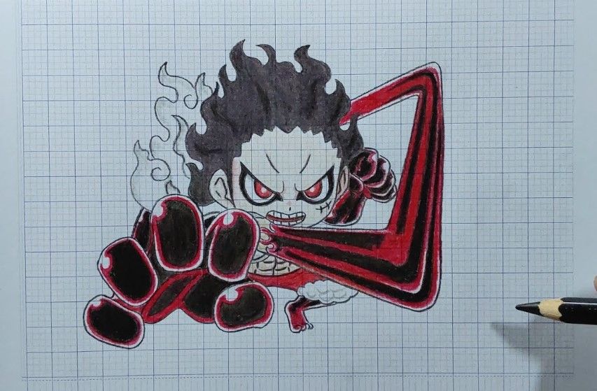 Vẽ Luffy G4 Chibi Cuet