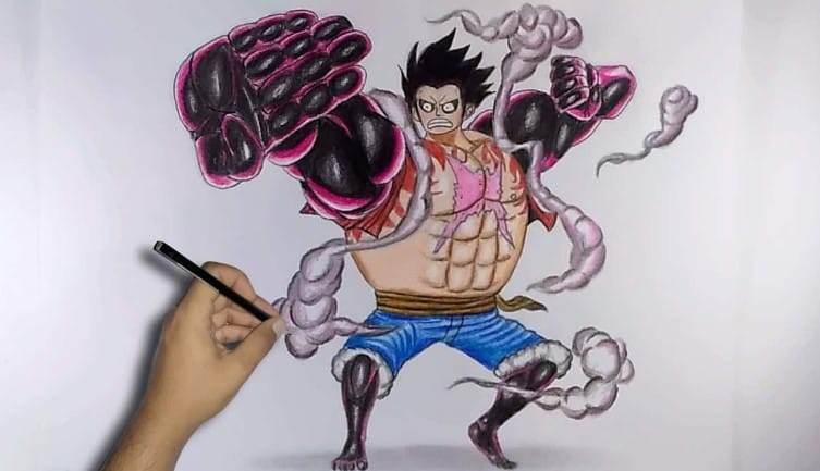 Vẽ Luffy G4 Đơn Giản Nhất