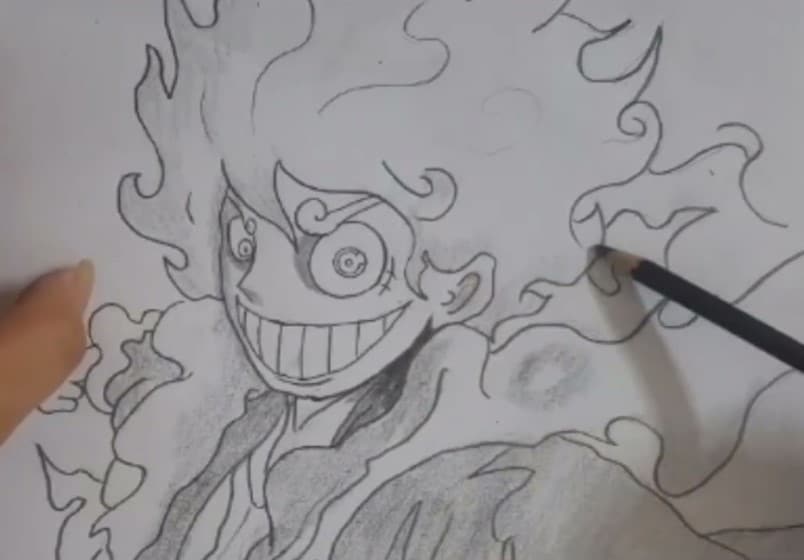 Vẽ Luffy G5 rất đơn giản
