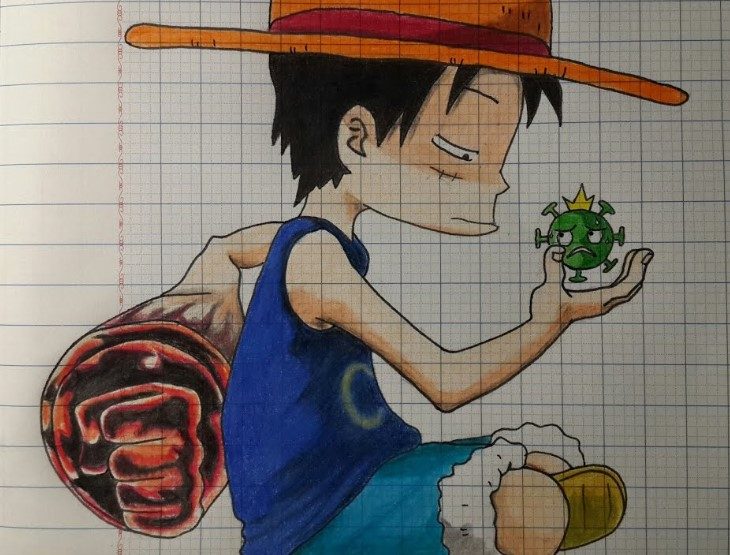 Vẽ Luffy Siêu Cute