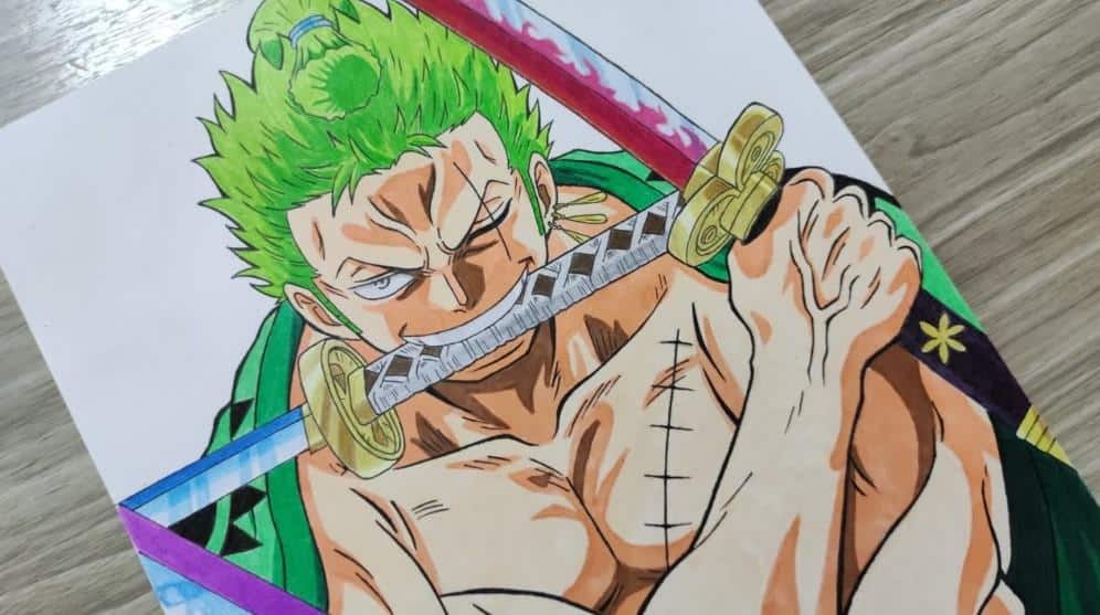 Vẽ Zoro Ngầu Nhất