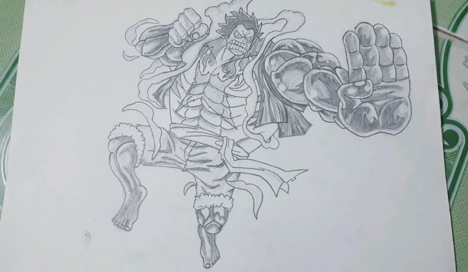 Vẽ chì Luffy G4