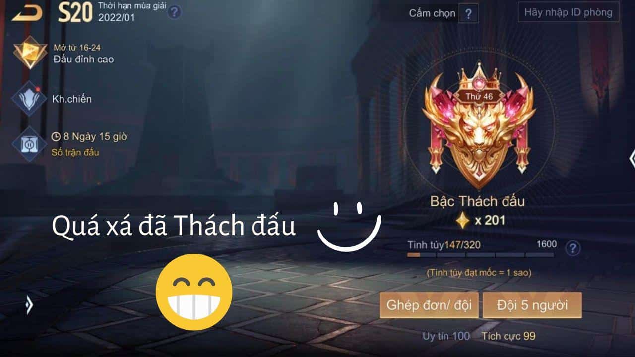 Ảnh Rank Liên Quân Chế Bựa