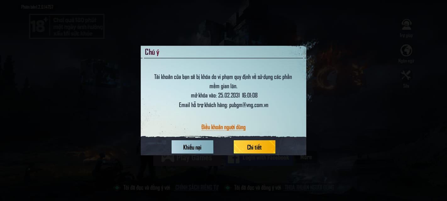 Ảnh nick Pubg bị ban mới nhất