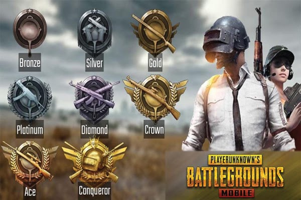 Ảnh rank Thống Lĩnh PUBG Mobile cùng các rank khác
