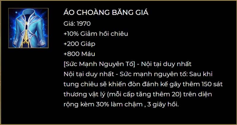 Áo Choàng Băng Giá