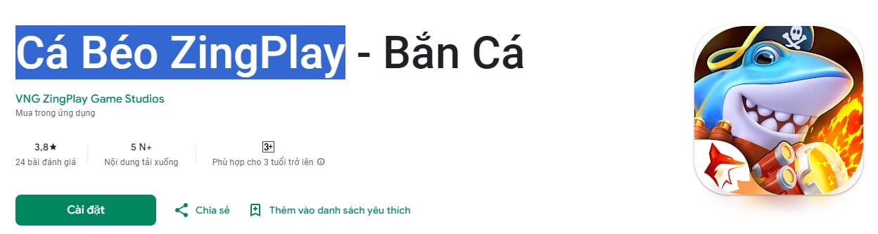 Ca Beo ZingPlay