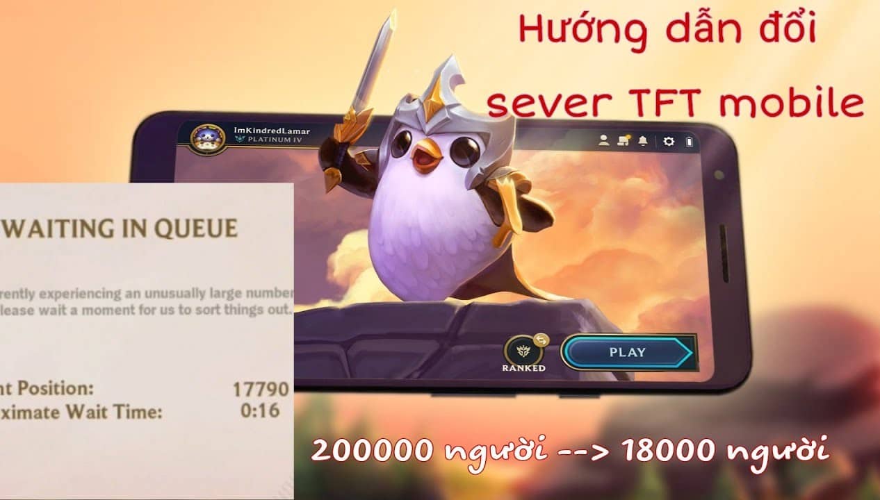 Cách Đổi Sever TFT Mobile Android