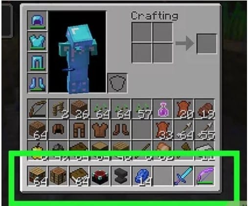 Cách Enchant kiếm Mạnh nhất trong Minecraft PE