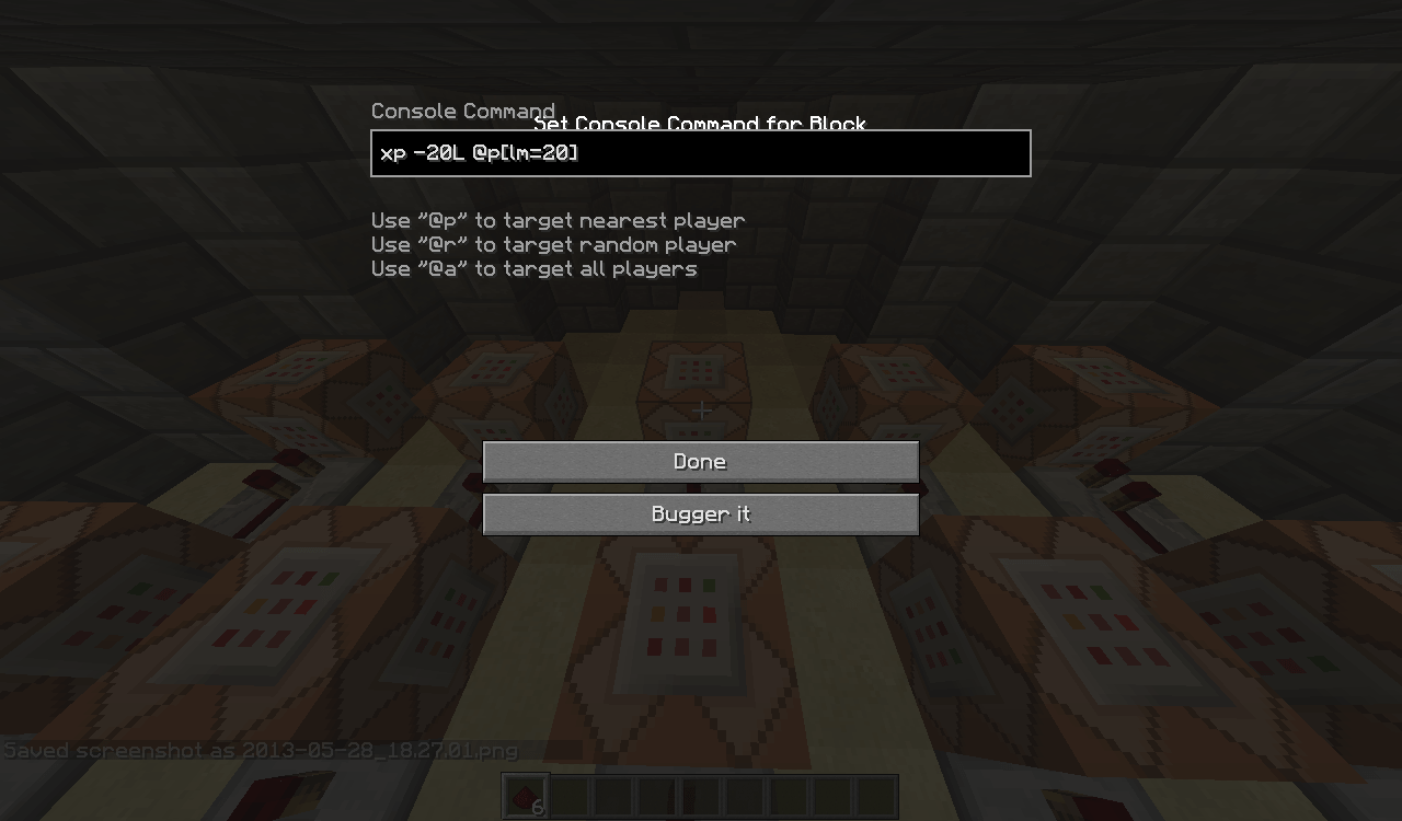 Cách dùng lệnh XP trong Minecraft PE