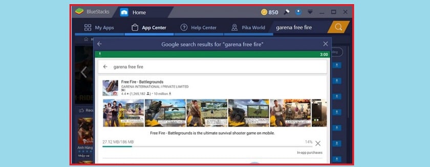 Cài đặt Free Fire trên máy tính bằng Bluestacks