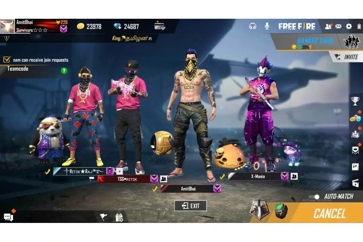 Chơi Duo Hoặc Squad Với Bạn Bè