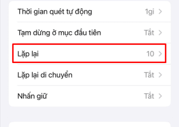 Chọn Lặp lại