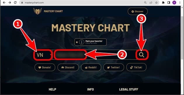 Chọn khu vực máy chủ LMHT