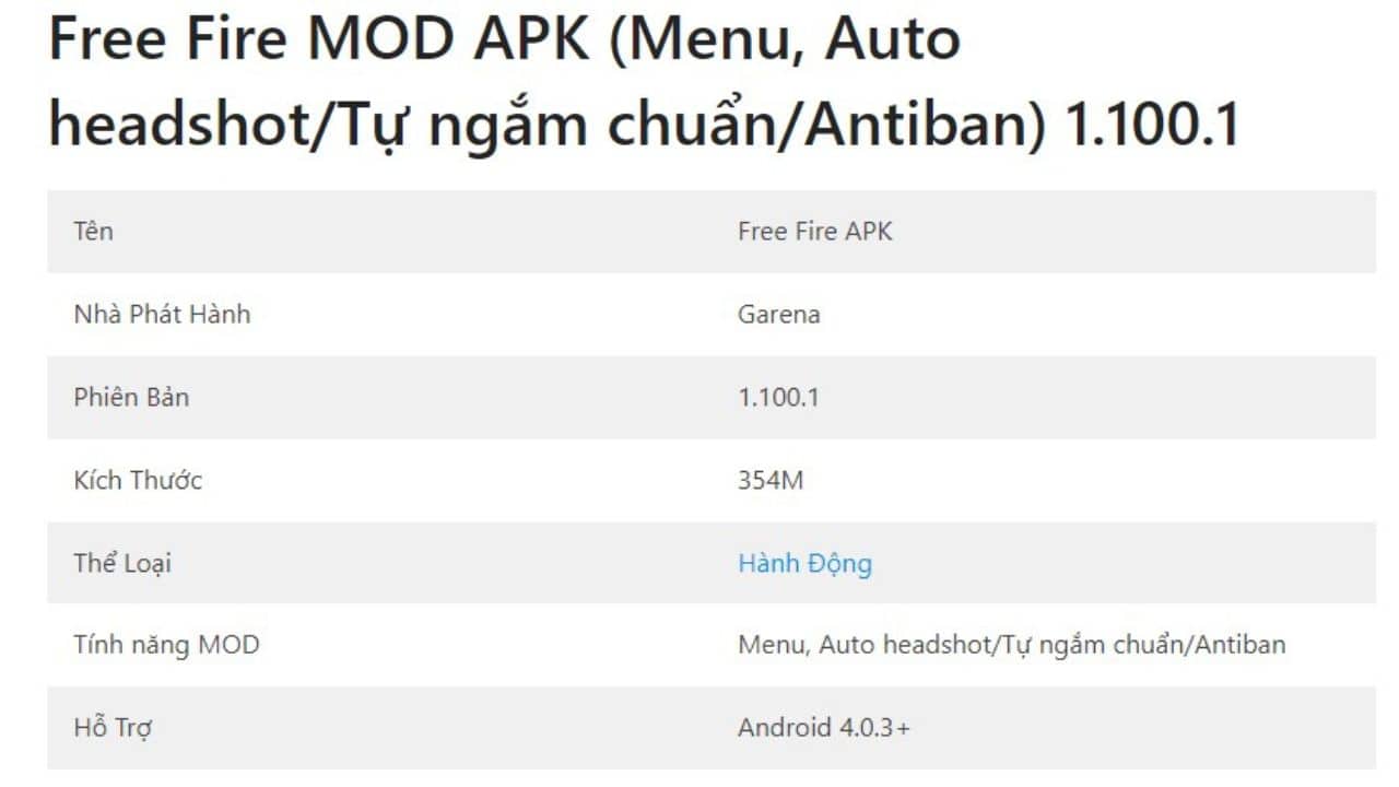 Free Fire MOD APK