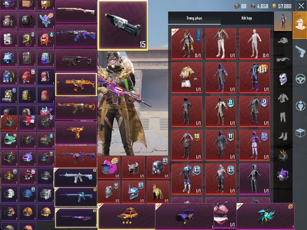 Ghép ảnh bán acc Pubg ấn tượng