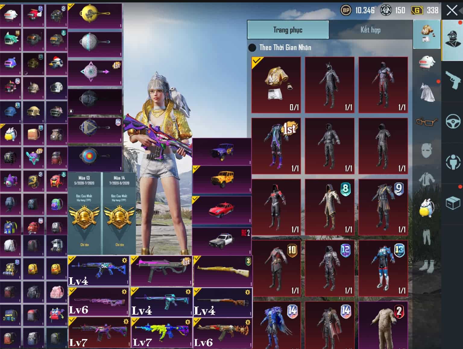 Ghép ảnh bán acc Pubg xịn sò