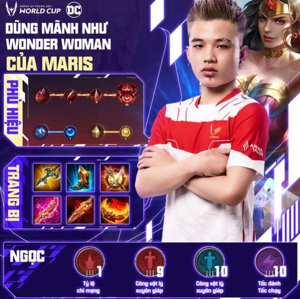 Giáo án lên đồ Wonder Woman của Maris