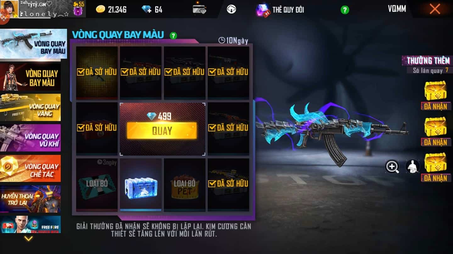 Hình AK rồng xanh LV7 chất lừ