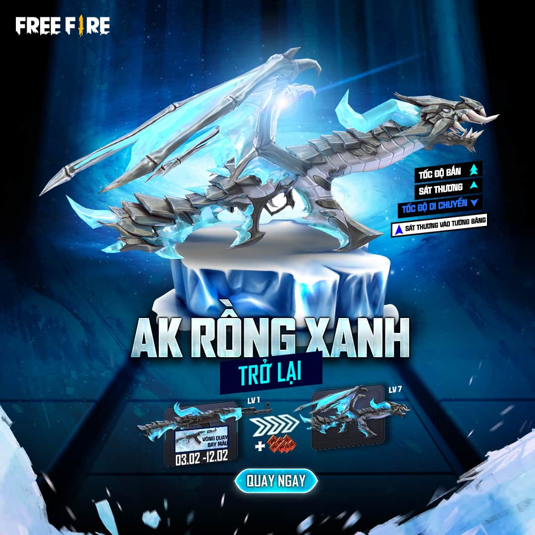 Hình AK rồng xanh LV7 độc đáo
