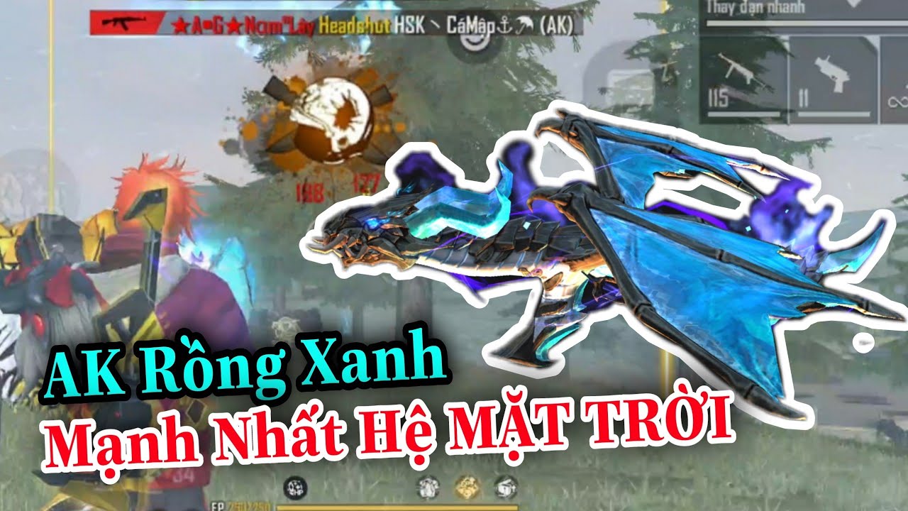 Hình AK rồng xanh LV7 độc lạ