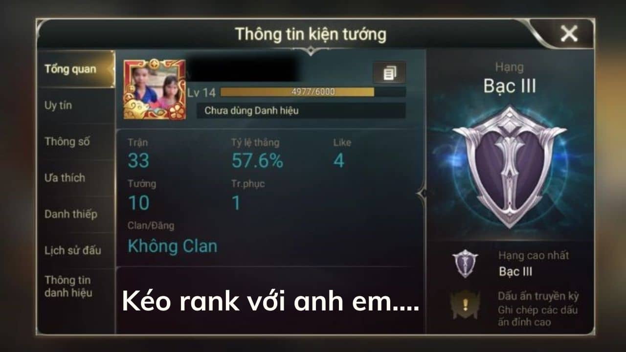 Hình Chế Rank Liên Quân Hài