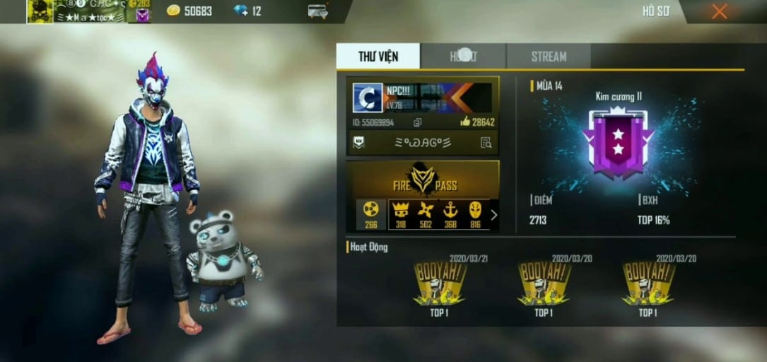 Hình ID Free Fire 8 Số