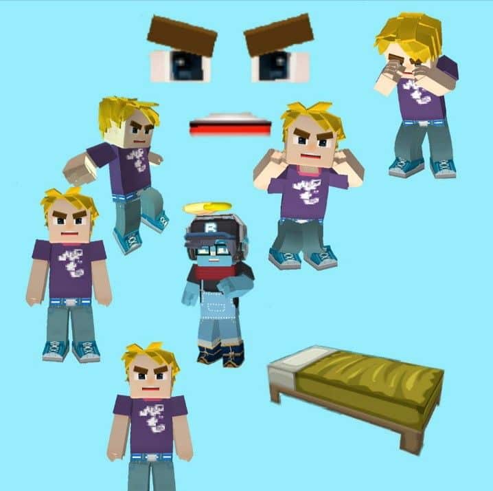 Hình Noob Blockman Go đặc sắc